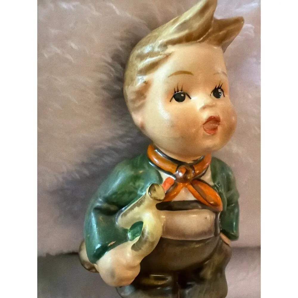 Vintage Goebel Hummel #97 Little Musician Trumpet Boy Figurine W Germany 5